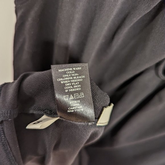 Ann Taylor Keyhole Button Top, Black, Women's S - Picture 5 of 5
